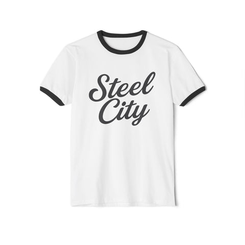 Steel City - Unisex Cotton Ringer T-Shirt T-Shirt - YinzerShop