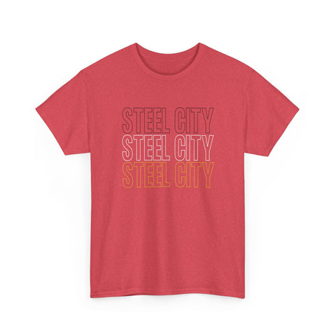 Steel City - Unisex Heavy Cotton Tee T-Shirt - YinzerShop