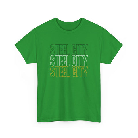 Steel City - Unisex Heavy Cotton Tee T-Shirt - YinzerShop