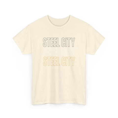 Steel City - Unisex Heavy Cotton Tee T-Shirt - YinzerShop
