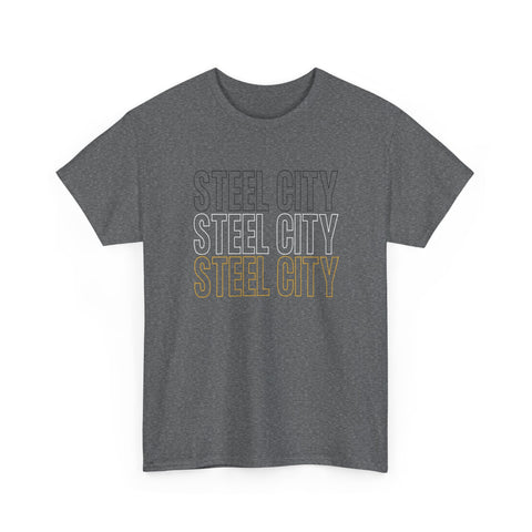 Steel City - Unisex Heavy Cotton Tee T-Shirt - YinzerShop