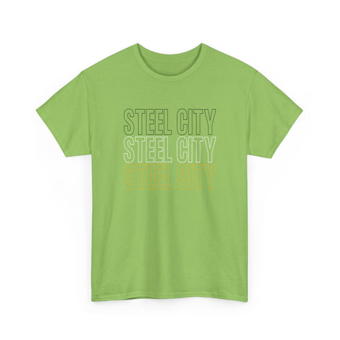 Steel City - Unisex Heavy Cotton Tee T-Shirt - YinzerShop