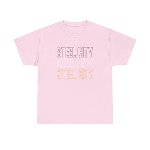 Steel City - Unisex Heavy Cotton Tee T-Shirt - YinzerShop