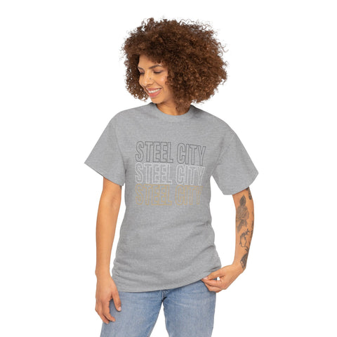 Steel City - Unisex Heavy Cotton Tee T-Shirt - YinzerShop