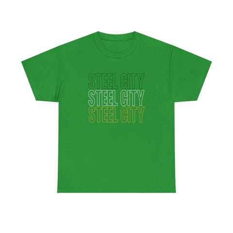 Steel City - Unisex Heavy Cotton Tee T-Shirt - YinzerShop