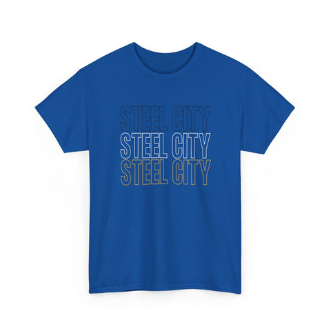 Steel City - Unisex Heavy Cotton Tee T-Shirt - YinzerShop