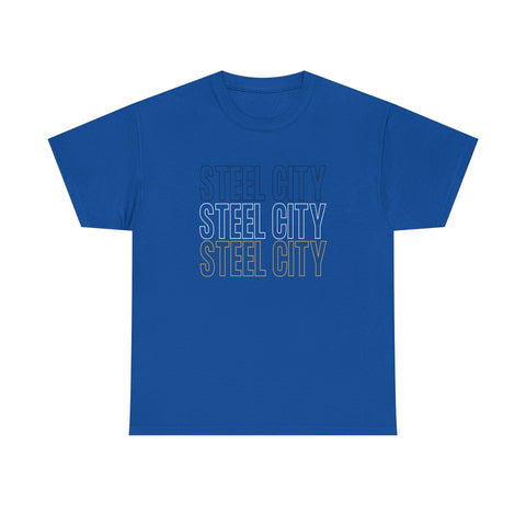 Steel City - Unisex Heavy Cotton Tee T-Shirt - YinzerShop
