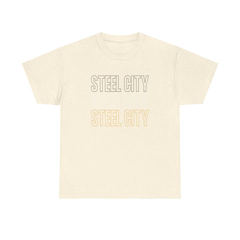 Steel City - Unisex Heavy Cotton Tee T-Shirt - YinzerShop
