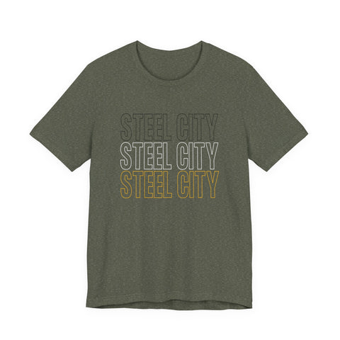 Steel City - Unisex Jersey Short Sleeve Tee T-Shirt - YinzerShop
