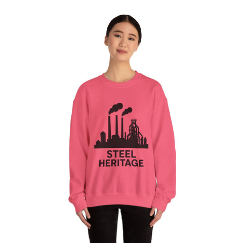 Steel Heritage - Heavy Blend™ Crewneck Sweatshirt Sweatshirt - YinzerShop