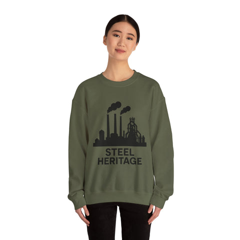 Steel Heritage - Heavy Blend™ Crewneck Sweatshirt Sweatshirt - YinzerShop