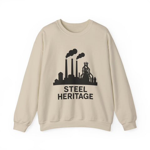 Steel Heritage - Heavy Blend™ Crewneck Sweatshirt Sweatshirt - YinzerShop