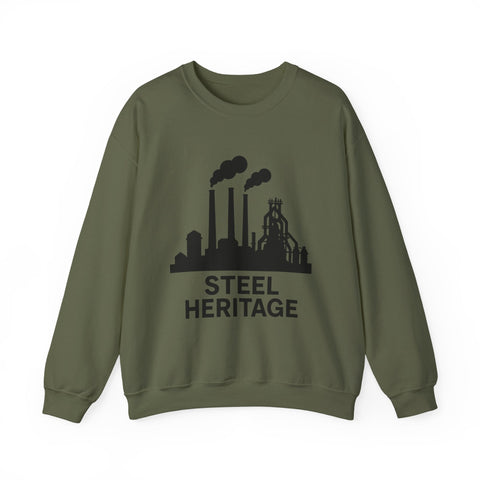 Steel Heritage - Heavy Blend™ Crewneck Sweatshirt Sweatshirt - YinzerShop
