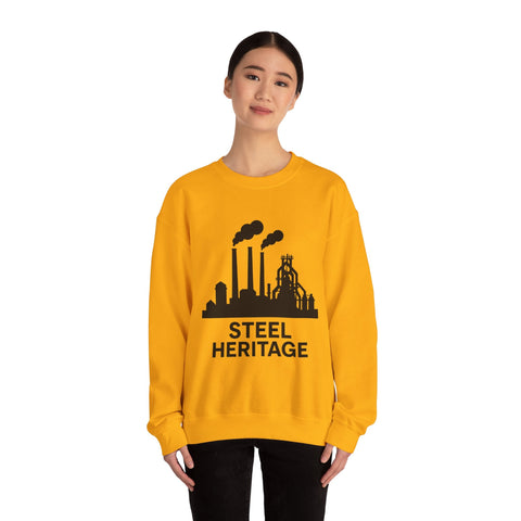 Steel Heritage - Heavy Blend™ Crewneck Sweatshirt Sweatshirt - YinzerShop