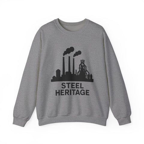 Steel Heritage - Heavy Blend™ Crewneck Sweatshirt Sweatshirt - YinzerShop