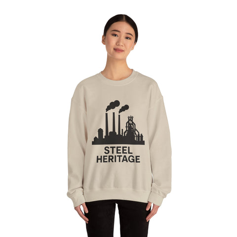 Steel Heritage - Heavy Blend™ Crewneck Sweatshirt Sweatshirt - YinzerShop