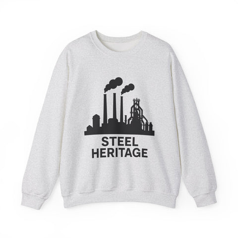 Steel Heritage - Heavy Blend™ Crewneck Sweatshirt Sweatshirt - YinzerShop