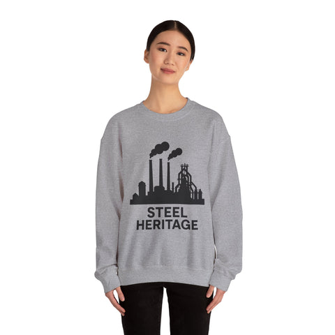 Steel Heritage - Heavy Blend™ Crewneck Sweatshirt Sweatshirt - YinzerShop