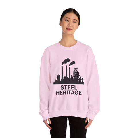Steel Heritage - Heavy Blend™ Crewneck Sweatshirt Sweatshirt - YinzerShop