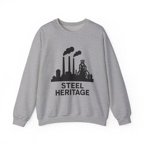 Steel Heritage - Heavy Blend™ Crewneck Sweatshirt Sweatshirt - YinzerShop