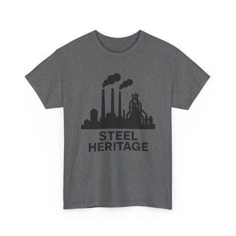Steel Heritage - Unisex Heavy Cotton Tee T-Shirt - YinzerShop