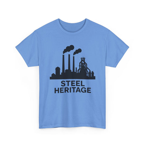 Steel Heritage - Unisex Heavy Cotton Tee T-Shirt - YinzerShop
