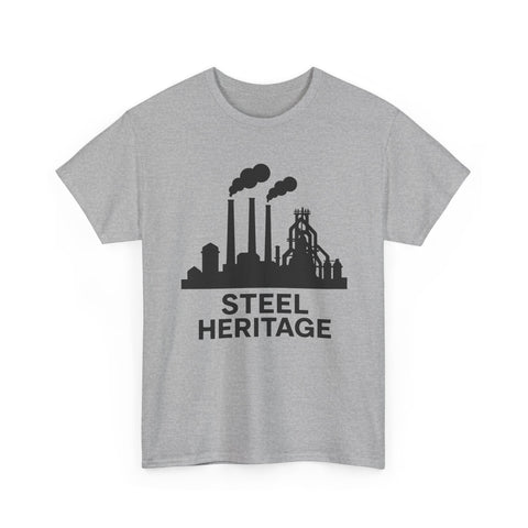 Steel Heritage - Unisex Heavy Cotton Tee T-Shirt - YinzerShop