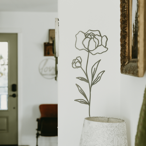 Peony Flower Wall Decor