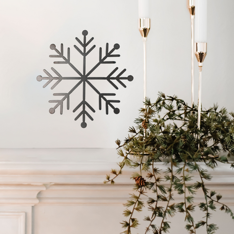 Snowflake Steel Wall Decor Sign, #1