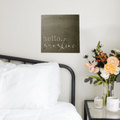 Steel Wall Decor - Hello Sunshine Sign | 12 Inch Square Metal Wall Art Wall Decor - YinzerShop