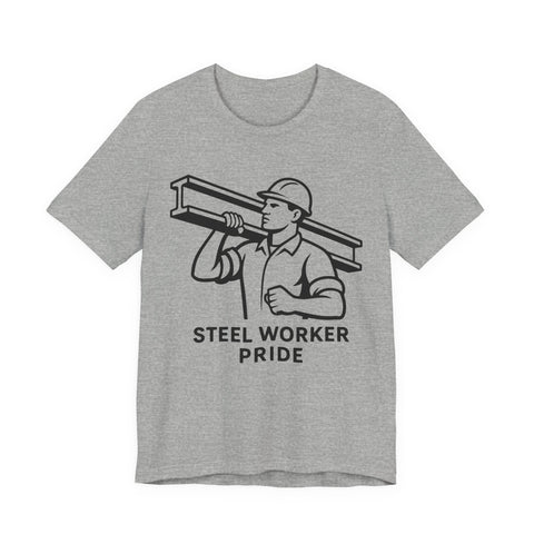 Steel Worker T-Shirt - Unisex Jersey Tee With Soft Breathable Fabric & Comfort Fit T-Shirt - YinzerShop