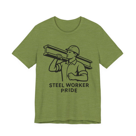Steel Worker T-Shirt - Unisex Jersey Tee With Soft Breathable Fabric & Comfort Fit T-Shirt - YinzerShop