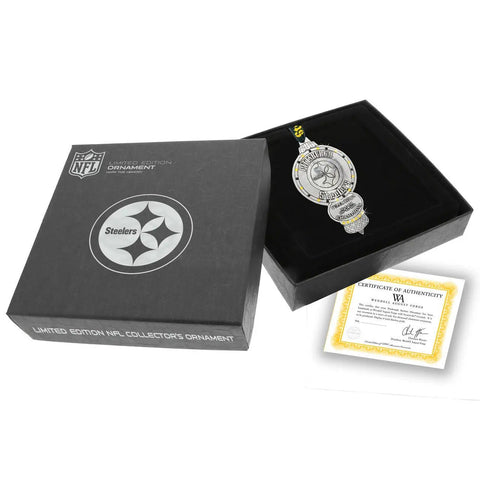 Steelers Christmas Ornament – Limited Edition Crystal Decorated Aluminum Keepsake Ornament - YinzerShop