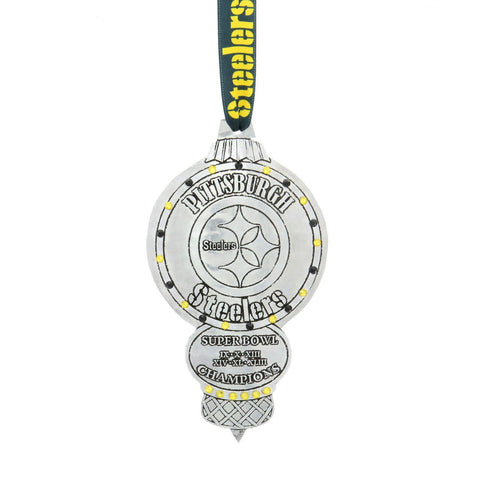 Steelers Christmas Ornament – Limited Edition Crystal Decorated Aluminum Keepsake Ornament - YinzerShop