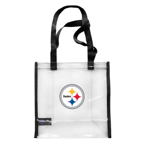 Steelers Clear Tote - Official Steelers Gear | Clear Stadium Bag, Team Logo Tote Tote Bag - YinzerShop