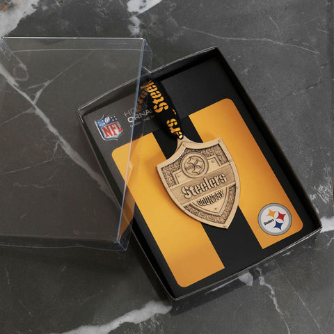 Steelers Country Ornament - Bronze Shield Sports Decor by Wendell August Forge - YinzerShop