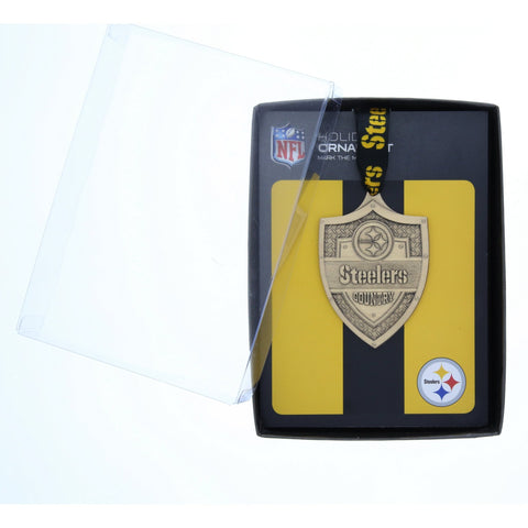Steelers Country Ornament - Bronze Shield Sports Decor by Wendell August Forge - YinzerShop