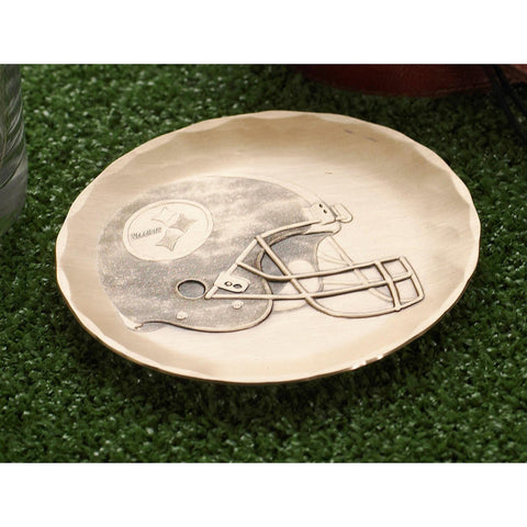 Steelers Helmet Coaster - Aluminum Sports Coaster by Wendell August Forge | NFL Team Coasters Coaster - YinzerShop