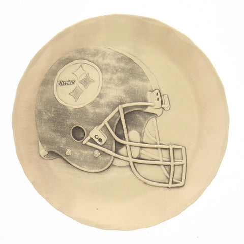 Steelers Helmet Coaster - Handcrafted Bronze NFL Drink Coaster by Wendell August Forge - YinzerShop