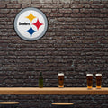 Steelers Logo Pennant - Official 18 Inch Team Flag | Classic Shape NFL Banner Pennant - YinzerShop