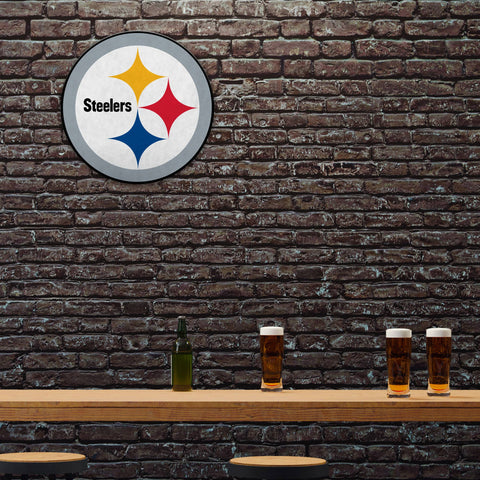 Steelers Logo Pennant - Official 18 Inch Team Flag | Classic Shape NFL Banner Pennant - YinzerShop