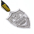 Steelers Ornament - Handcrafted Aluminum Football Fan Gift | Pittsburgh Steelers Decor - YinzerShop