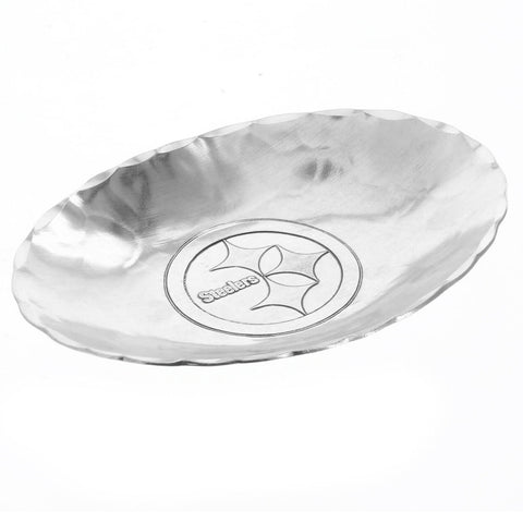Steelers Oval Bowl – Handcrafted Football Snack Bowl | Wendell August Forge Decorative Serving Dish - YinzerShop