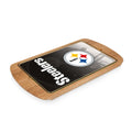 Steelers Serving Tray – Pittsburgh Steelers Glass Top Tray With Parawood Cutting Board Licensed - YinzerShop