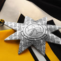Steelers Star Ornament – Hand-Forged Metal Football Fan Gift with Crystals - YinzerShop
