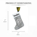 Steelers Stocking Ornament - Pittsburgh Steelers Snowflake Design NFL Christmas Decor Ornament - YinzerShop