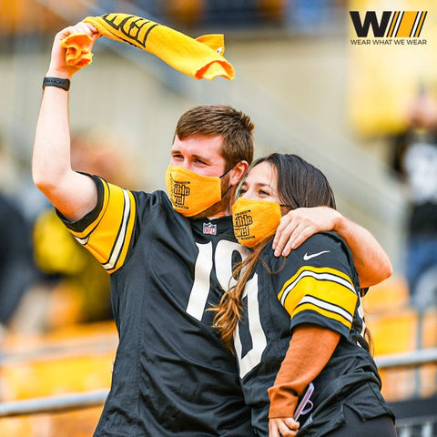 Steelers Terrible Towel Mask – Official NFL Fan Mask | Adjustable Strap Face Cover Terrible Towel - YinzerShop