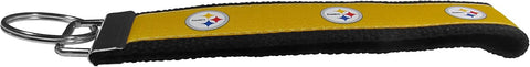 Steelers Wristlet Keychain - Official Pittsburgh Steelers NFL Key Ring Organizer Key Chain - YinzerShop