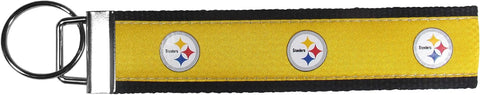 Steelers Wristlet Keychain - Official Pittsburgh Steelers NFL Key Ring Organizer Key Chain - YinzerShop
