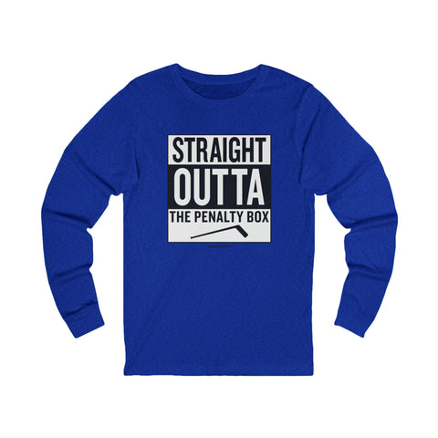 Straight Outta the Penalty Box - Long Sleeve Tee Long Sleeve Shirt - YinzerShop